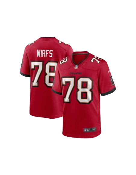 Mens Tampa Bay Buccaneers Tristan Wirfs Red Player Game Jersey