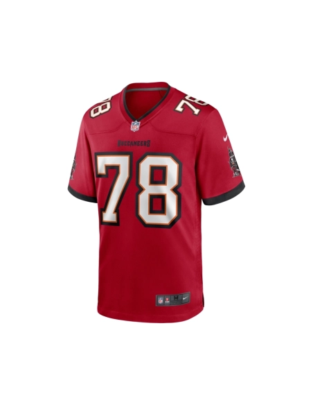 Mens Tampa Bay Buccaneers Tristan Wirfs Red Player Game Jersey