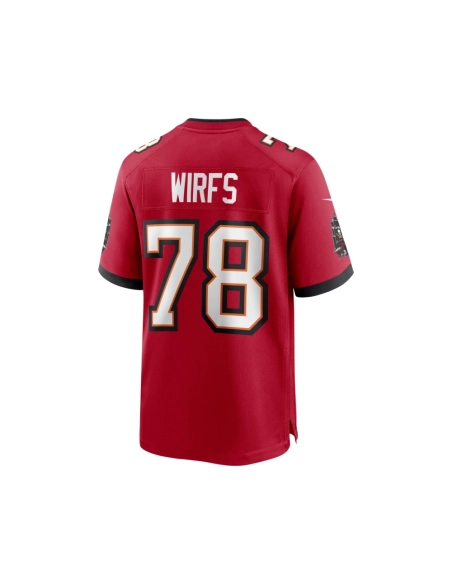 Mens Tampa Bay Buccaneers Tristan Wirfs Red Player Game Jersey