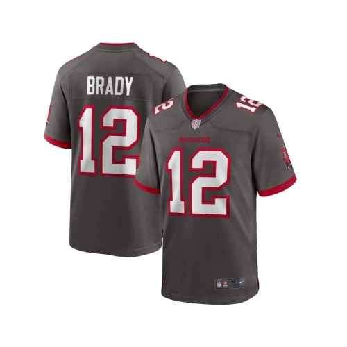 Mens Tampa Bay Buccaneers Tom Brady Pewter Alternate Game Jersey