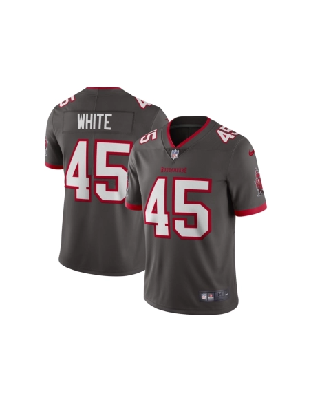 Mens Tampa Bay Buccaneers Devin White Pewter Vapor Limited Jersey