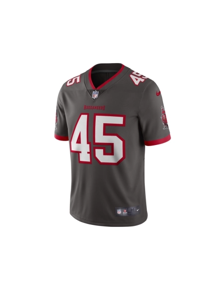 Mens Tampa Bay Buccaneers Devin White Pewter Vapor Limited Jersey
