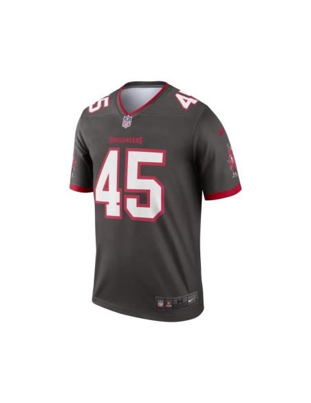 Mens Tampa Bay Buccaneers Devin White Pewter Alternate Legend Jersey