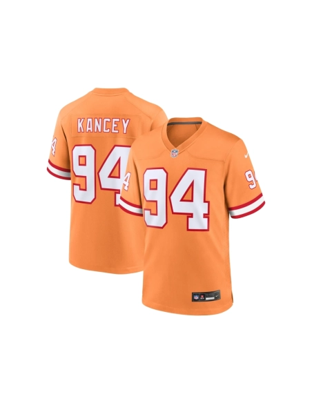 Mens Tampa Bay Buccaneers Calijah Kancey Orange Alternate Team Game Jersey