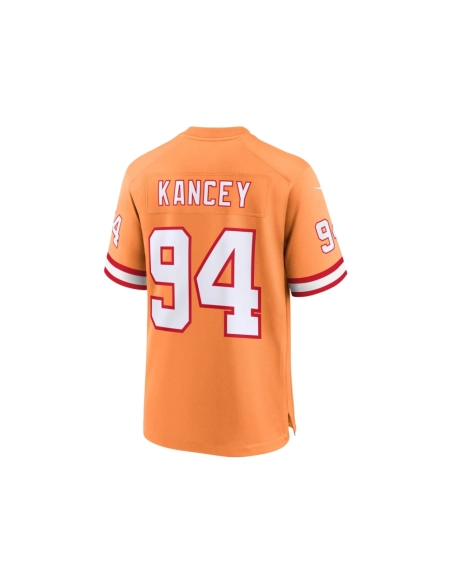 Mens Tampa Bay Buccaneers Calijah Kancey Orange Alternate Team Game Jersey