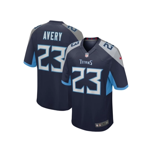 Mens Tennessee Titans Tre Avery Navy Team Game Jersey