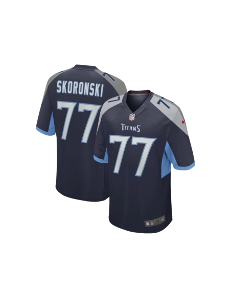 Mens Tennessee Titans Peter Skoronski Navy 2023 NFL Draft First Round Pick Game Jersey