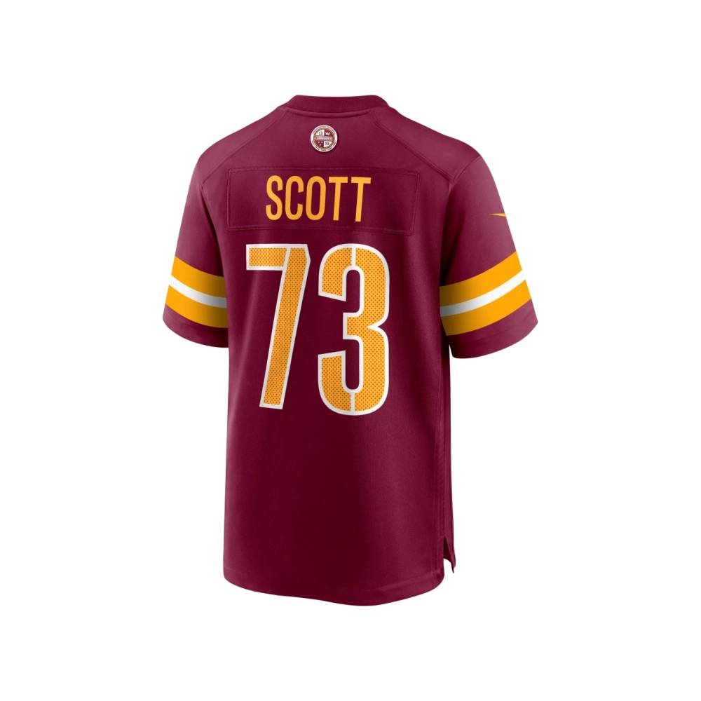 Mens Washington Commanders Trent Scott Burgundy Game Jersey