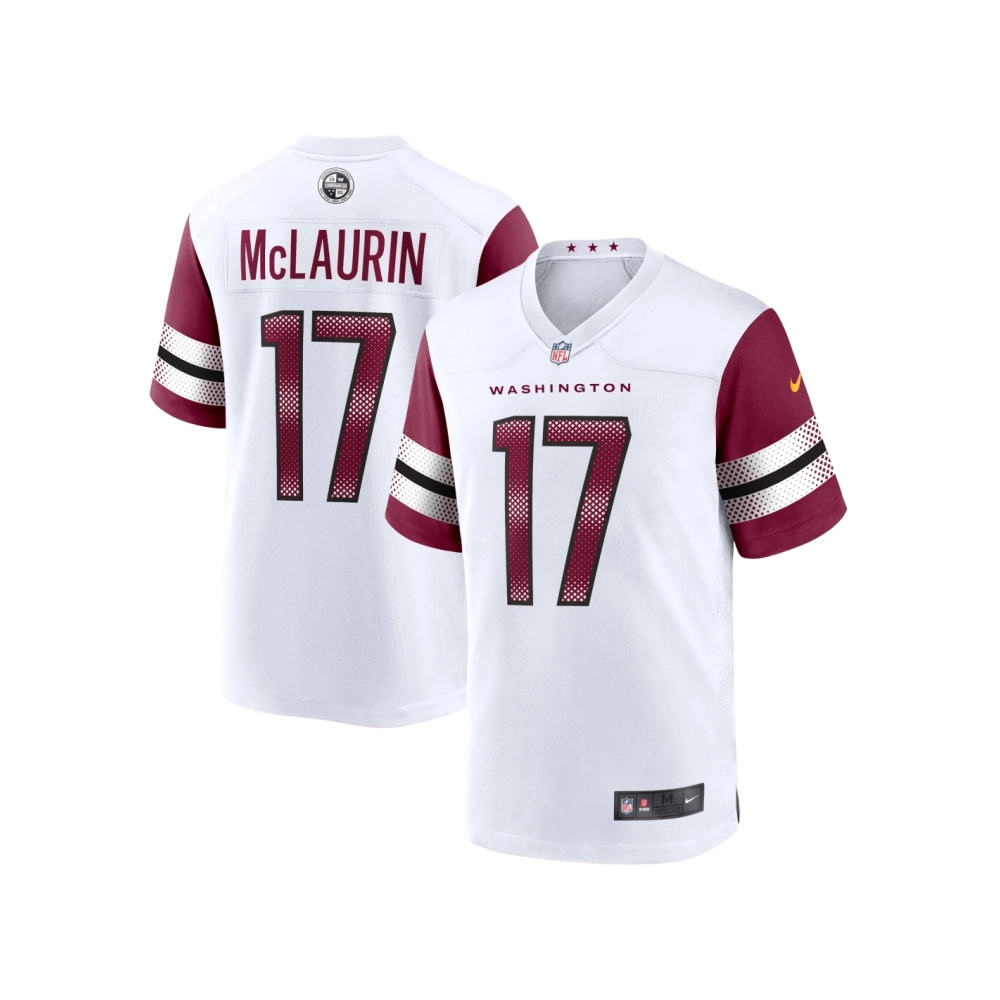Mens Washington Commanders Terry McLaurin White Game Jersey