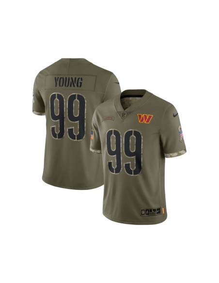 Mens Washington Commanders Olive 2022 Salute To Service Limited Jersey