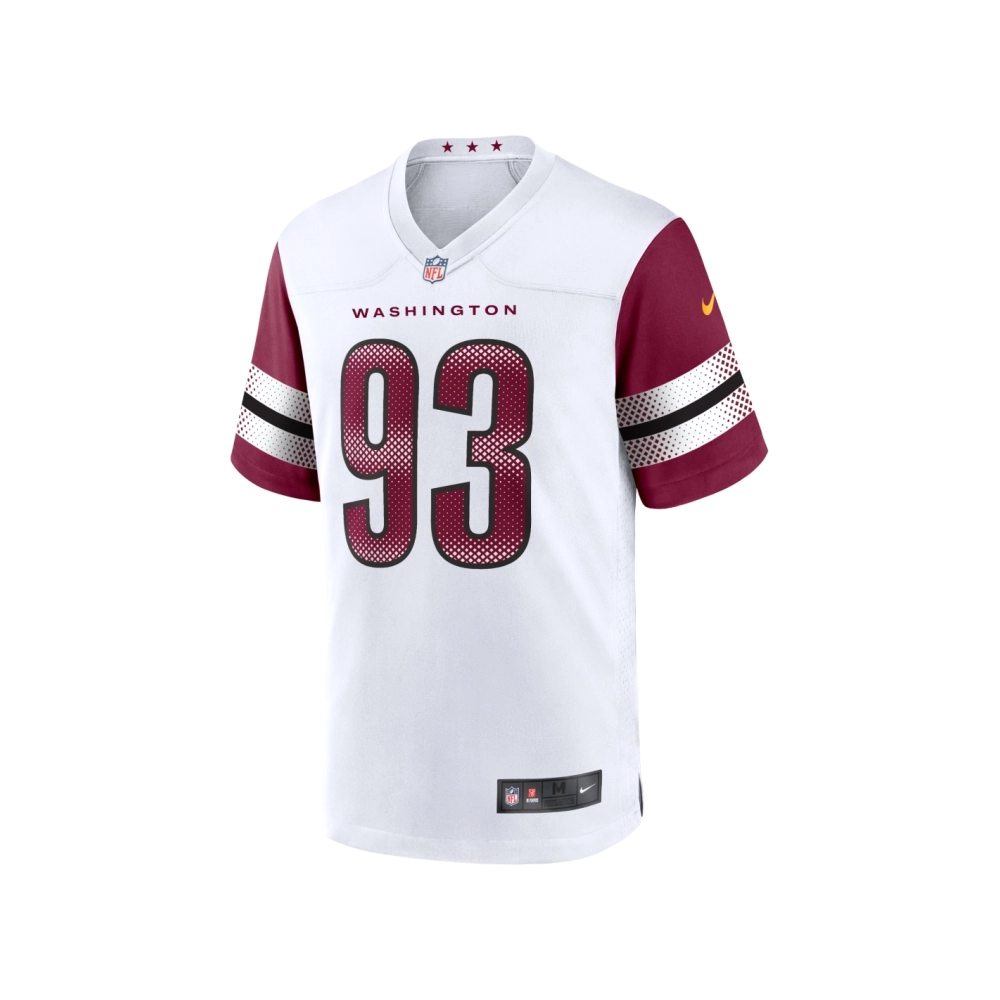Mens Washington Commanders Jonathan Allen White Game Jersey