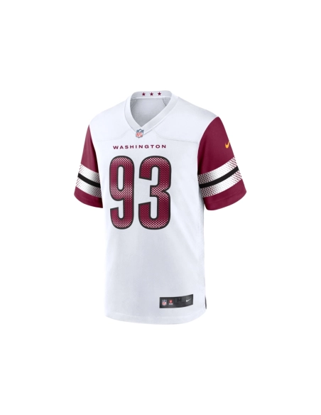 Mens Washington Commanders Jonathan Allen White Game Jersey