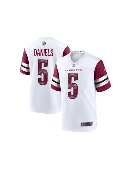 Mens Washington Commanders Jayden Daniels White 2024 NFL Draft First Round Pick Player Game Jersey