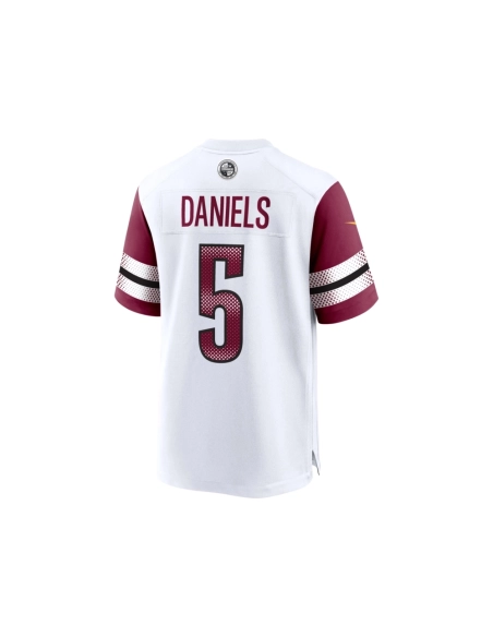 Mens Washington Commanders Jayden Daniels White 2024 NFL Draft First Round Pick Player Game Jersey
