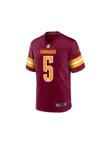 Mens Washington Commanders Jayden Daniels Burgundy 2024 NFL Draft First Round Pick Player Game Jersey