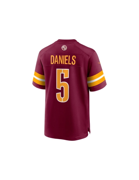 Mens Washington Commanders Jayden Daniels Burgundy 2024 NFL Draft First Round Pick Player Game Jersey