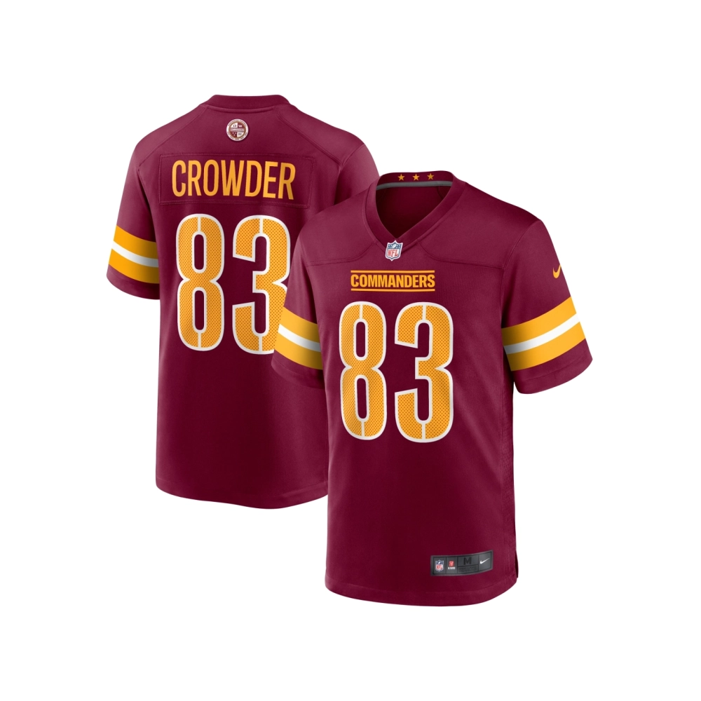 Mens Washington Commanders Jamison Crowder Burgundy Game Jersey