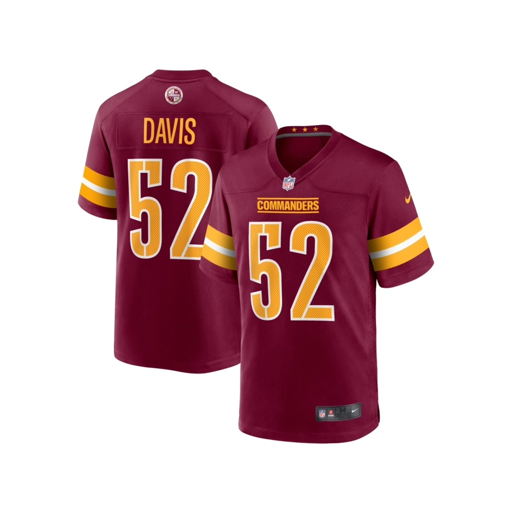 Mens Washington Commanders Jamin Davis Burgundy Game Jersey