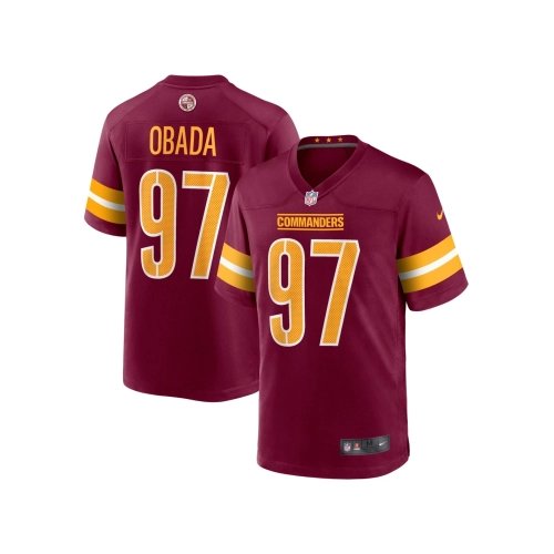 Mens Washington Commanders Efe Obada Burgundy Game Jersey