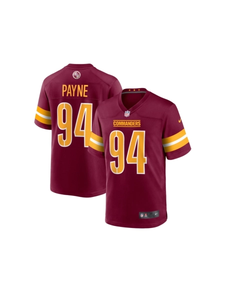 Mens Washington Commanders DaRon Payne Burgundy Game Jersey
