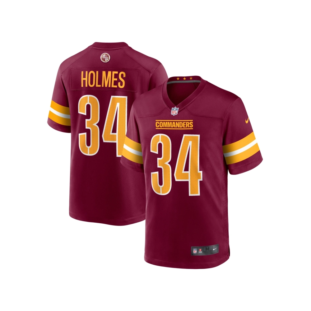 Mens Washington Commanders Christian Holmes Burgundy Player Game Jersey