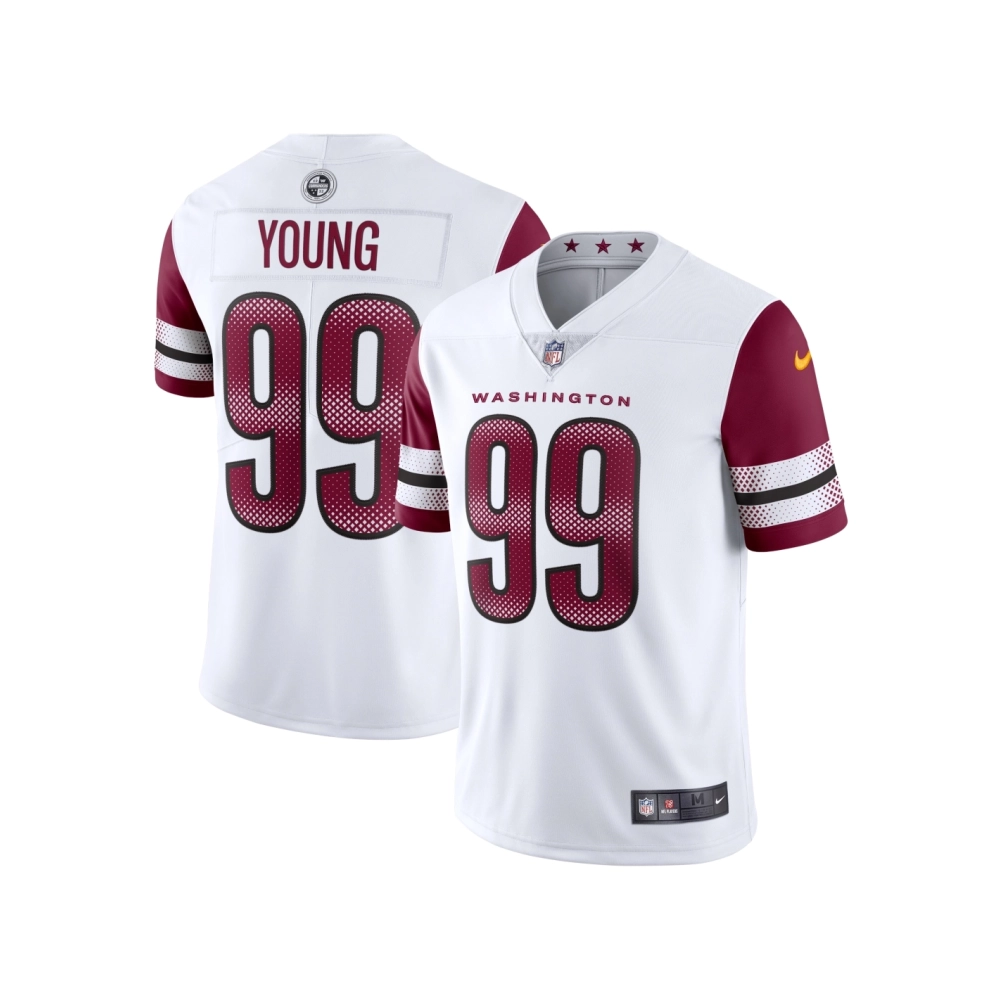 Mens Washington Commanders Chase Young White Vapor Limited Jersey