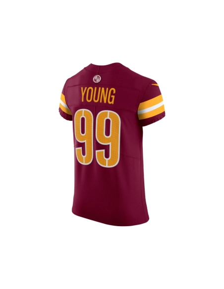 Mens Washington Commanders Chase Young Burgundy Vapor Elite Jersey