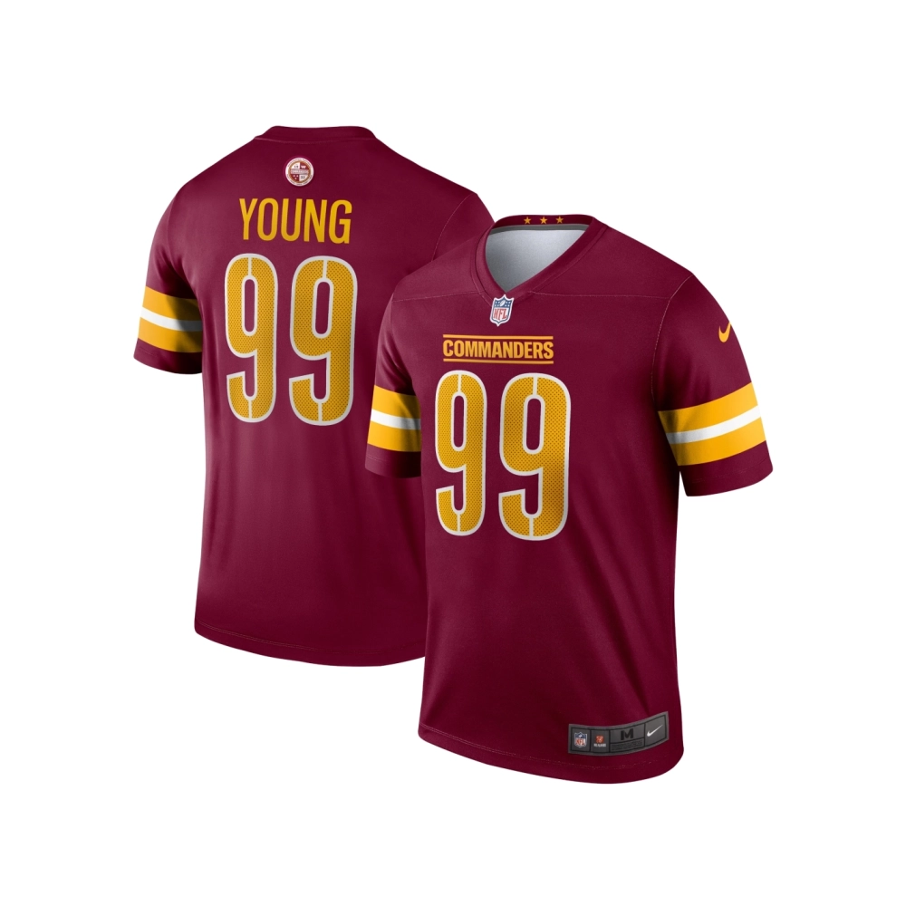 Mens Washington Commanders Chase Young Burgundy Legend Jersey