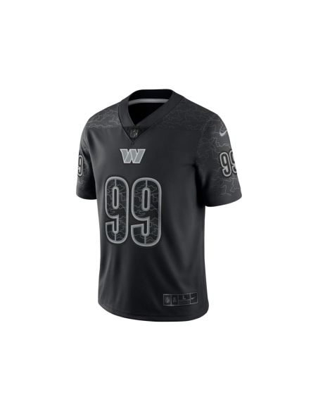 Mens Washington Commanders Chase Young Black RFLCTV Limited Jersey