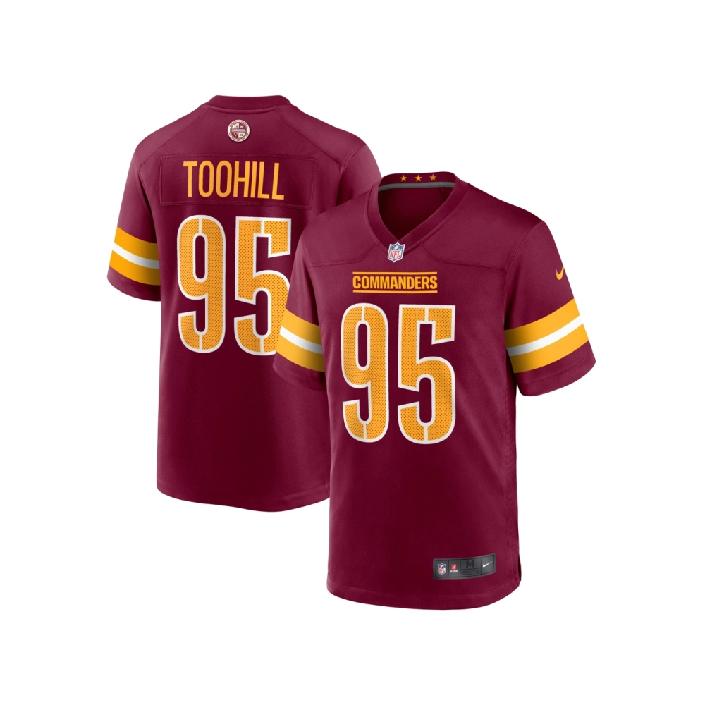 Mens Washington Commanders Casey Toohill Burgundy Game Jersey