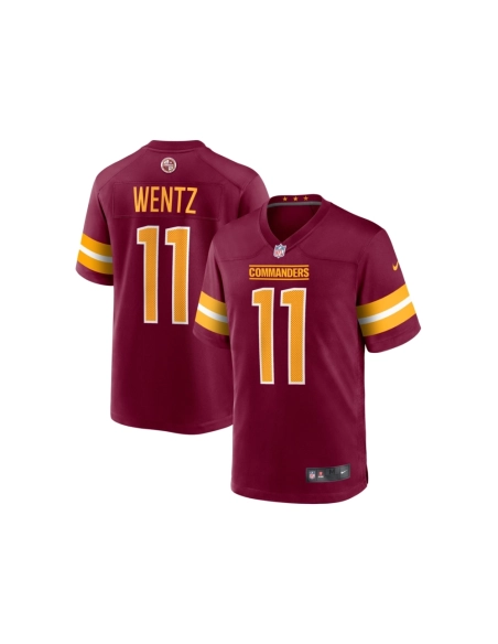 Mens Washington Commanders Carson Wentz Burgundy Game Jersey