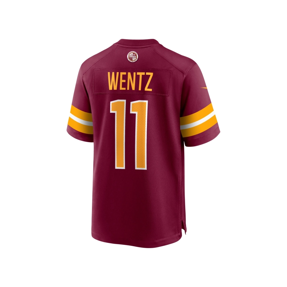 Mens Washington Commanders Carson Wentz Burgundy Game Jersey