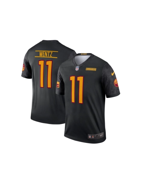 Mens Washington Commanders Carson Wentz Black Alternate Legend Jersey