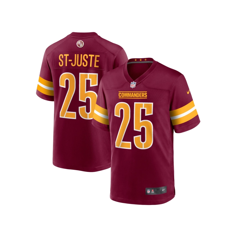 Mens Washington Commanders Benjamin St-Juste Burgundy Player Game Jersey