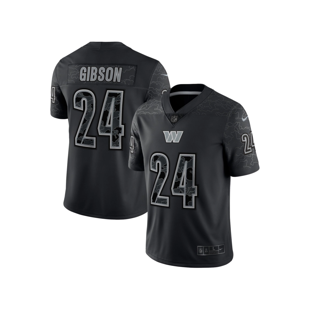 Mens Washington Commanders Antonio Gibson Black RFLCTV Limited Jersey
