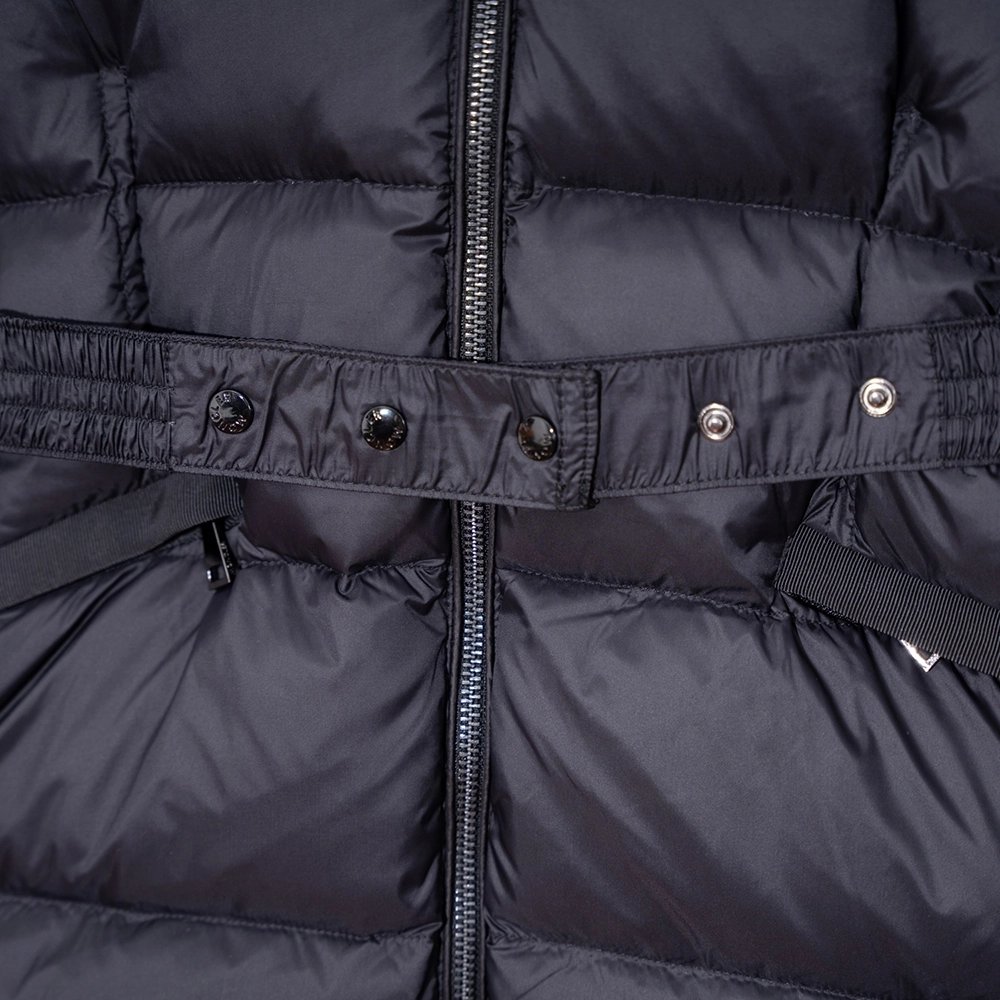 Moncler Boed hooded lambswool trim short down jacket,Moncler