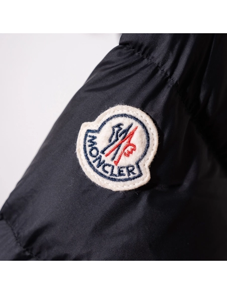 Moncler Boed hooded lambswool trim short down jacket,Moncler
