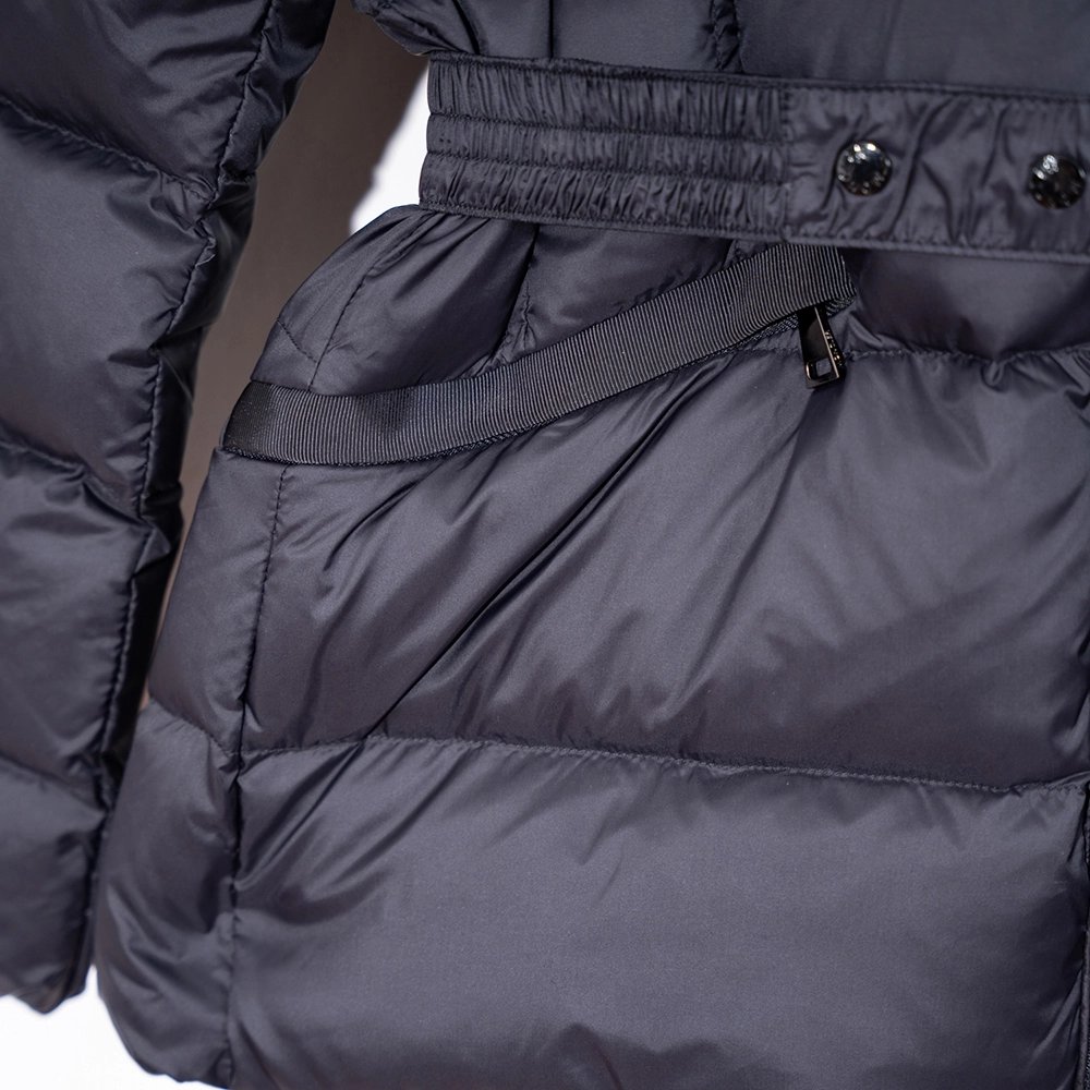Moncler Boed hooded lambswool trim short down jacket,Moncler