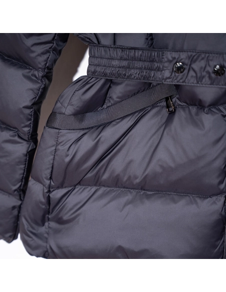 Moncler Boed hooded lambswool trim short down jacket,Moncler