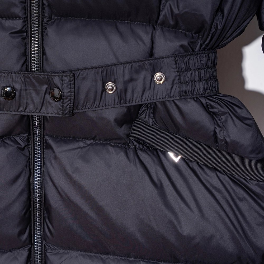 Moncler Boed hooded lambswool trim short down jacket,Moncler