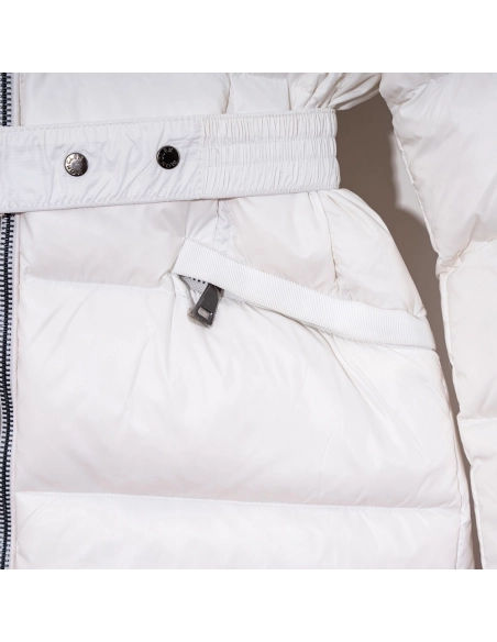 Moncler Boed hooded lambswool trim short down jacket,Moncler