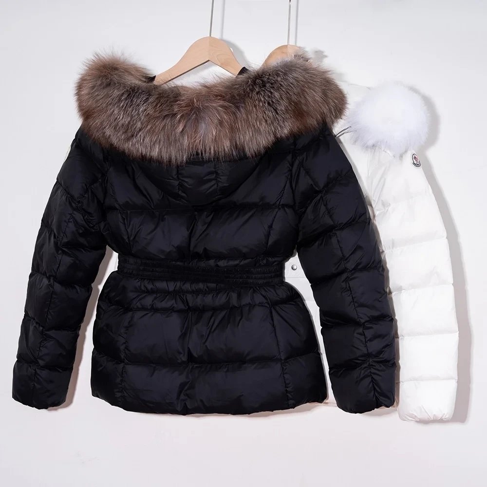 Moncler Boed hooded lambswool trim short down jacket,Moncler