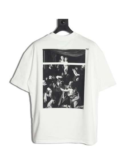 Off White religious print short sleeves,Off White