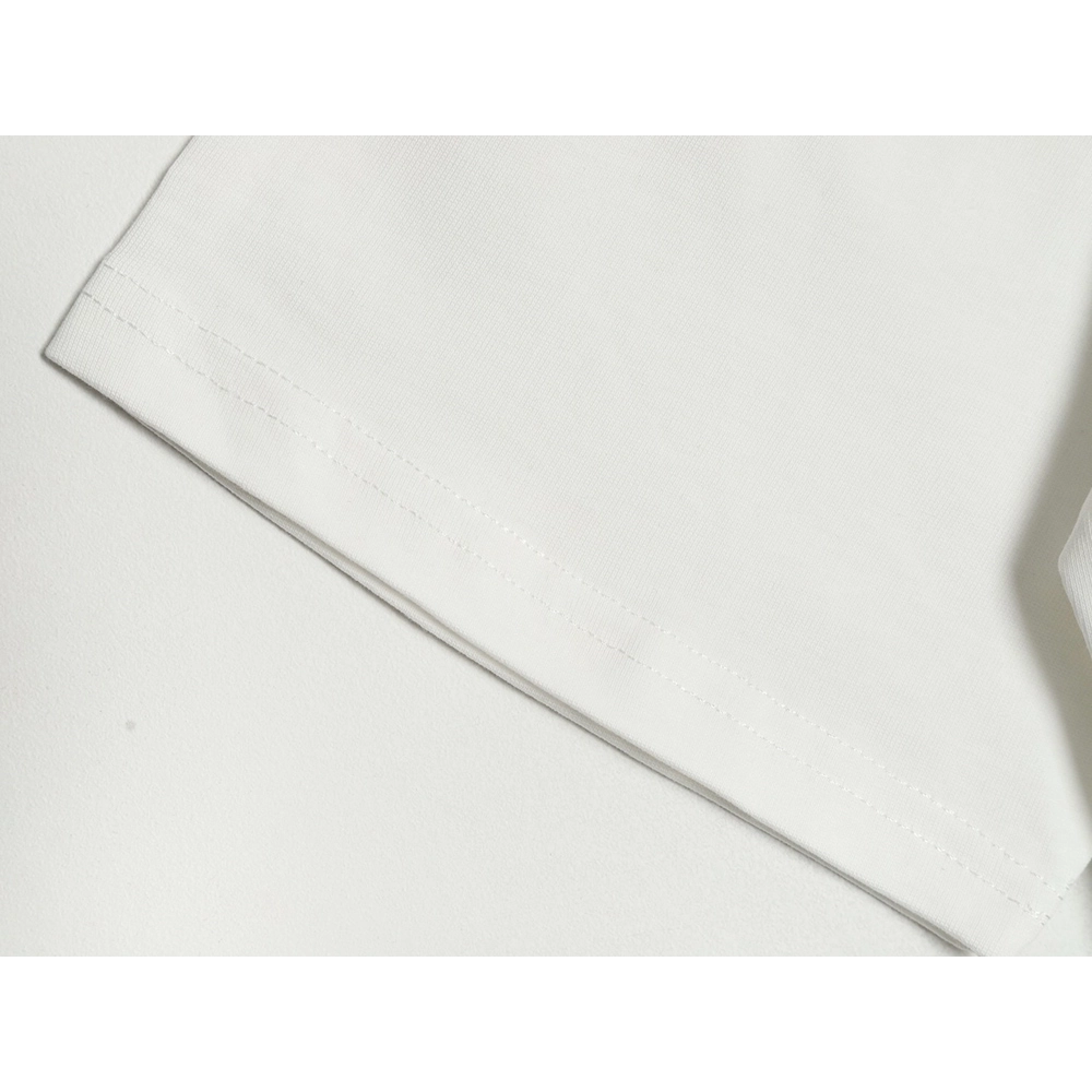 Off White Blur Oil Painting Arrow Cotton Short Sleeves,Off White