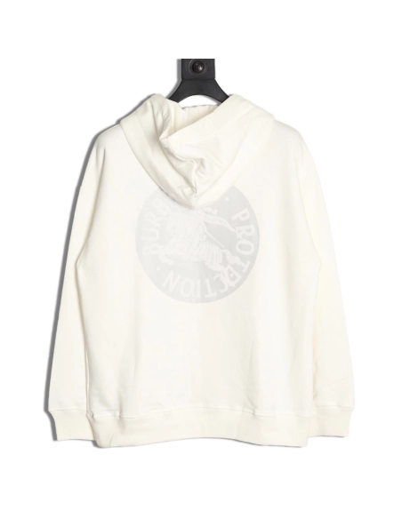 Burberry logo embroidered puff print hooded sweatshirt,Burberry