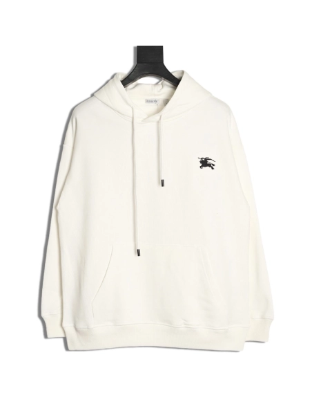 Burberry logo embroidered puff print hooded sweatshirt,Burberry