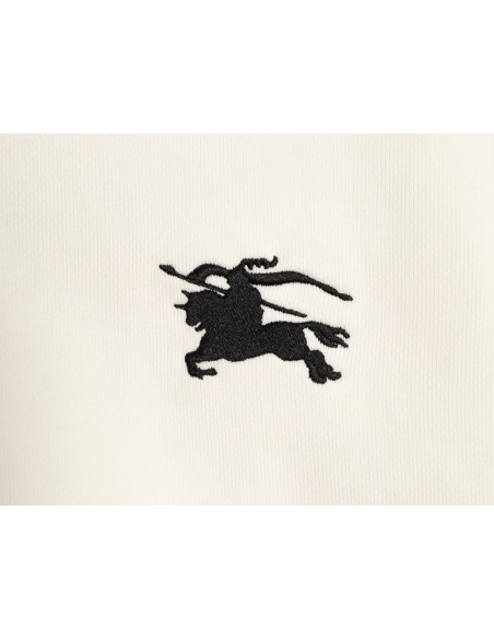 Burberry logo embroidered puff print hooded sweatshirt,Burberry