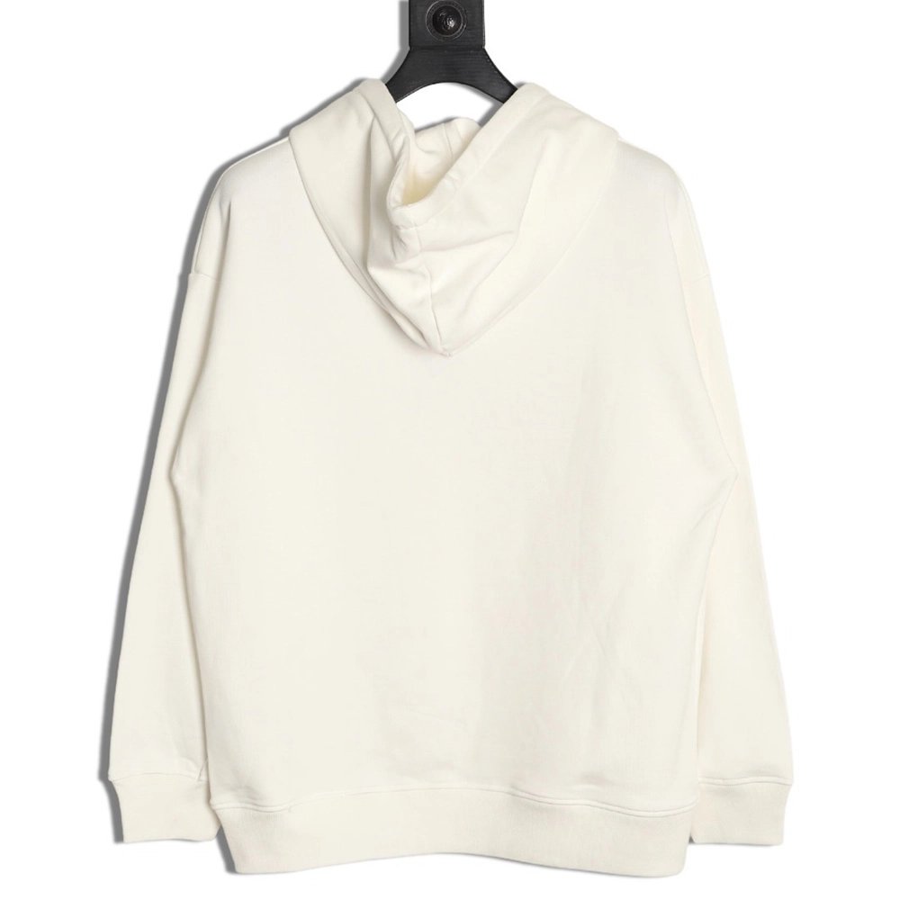Prada Classic Collar Triangle Logo Nylon Kangaroo Pocket Hoodie,Prada