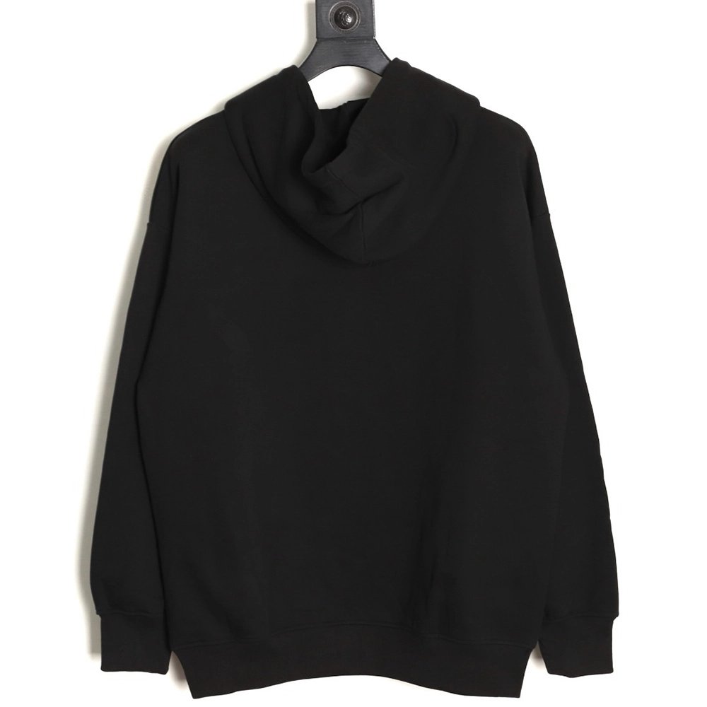 Prada faux pocket triangle iron logo hooded sweatshirt,Prada