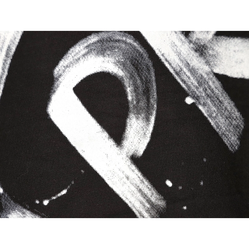 Prada large logo ink-splashed print long-sleeved T-shirt TSK1,Prada